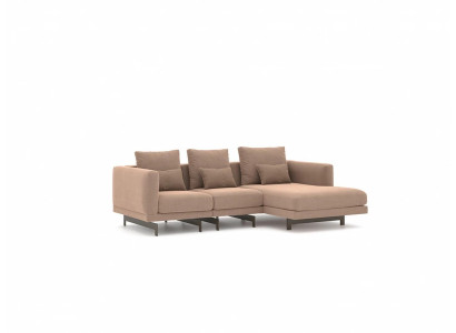 Meubles design Suite d'angle beige Canapé rembourré Canapé de salon